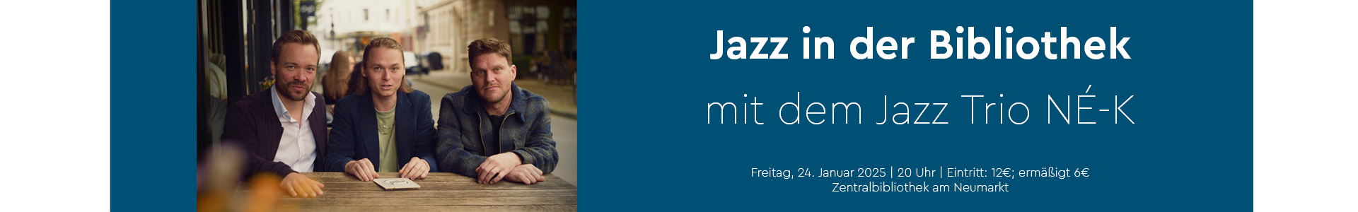 Jazz in der Bibliothek: NÈ-K stellt sein Album 